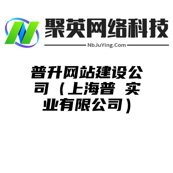 普升網站(zhàn)建設公司（上(shàng)海普昇實業有(yǒu)限公司）