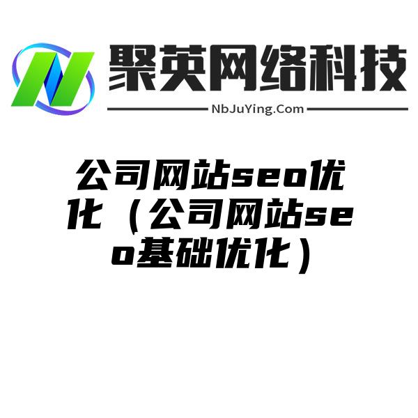 公司網站(zhàn)seo優化（公司網站(zhàn)seo基礎優化）